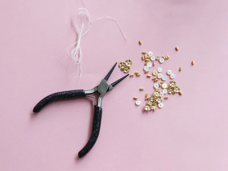 La Petite Epicerie rondbektang sieraden glitter rond