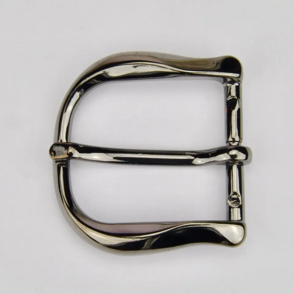 Leather House Gesp Black 30mm riemgesp gun metal