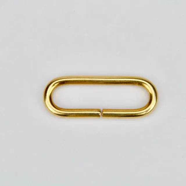 Leather House Ovale Ring Gold 28 mm tassenring goud