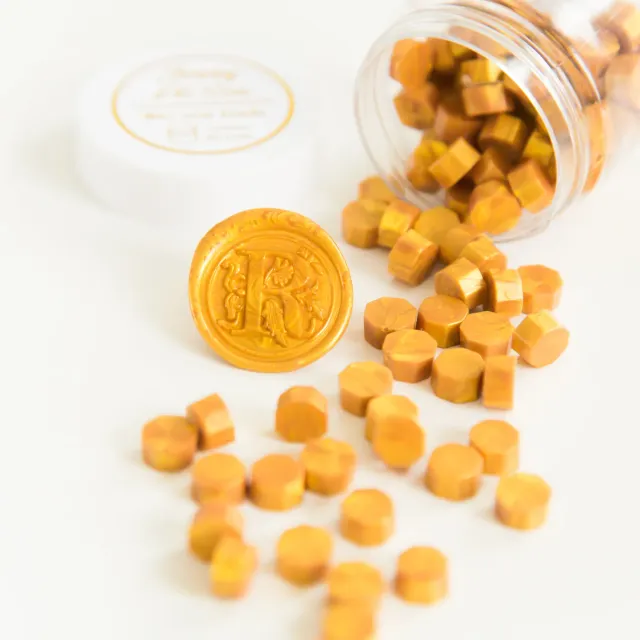Jessy at Sea Gold sealing wax gouden kralen 100 stuks