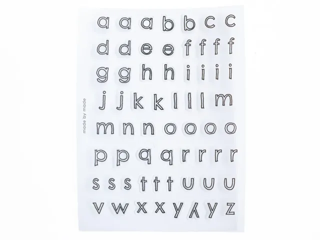 La Petite Epicerie letters stickers zwarte contouren