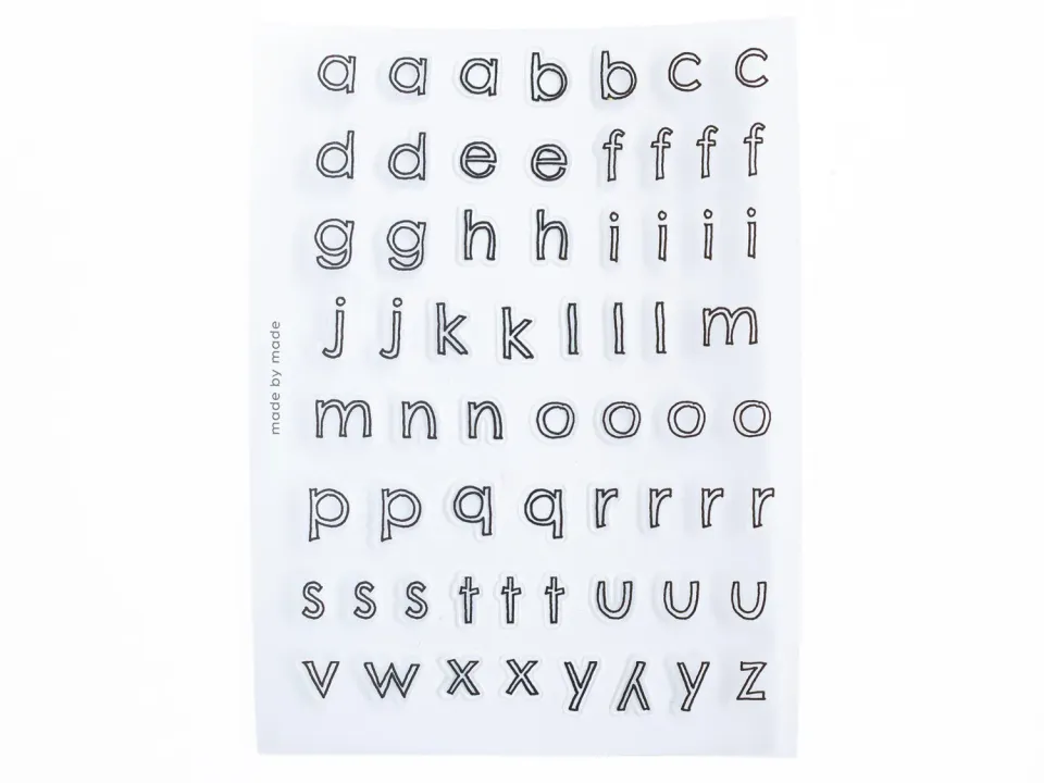 La Petite Epicerie letters stickers zwarte contouren