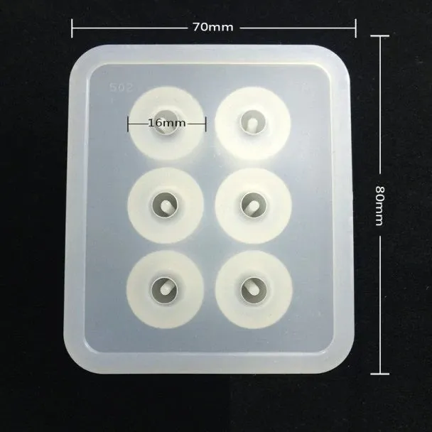 Bijounique Rond K5 kralenmal 16 mm 6 stuks