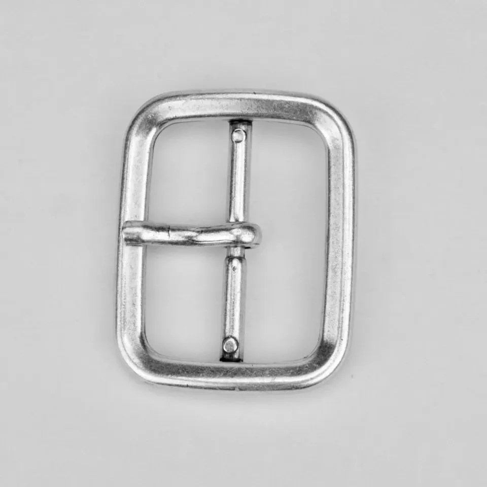 Leather House Buckle Matt Silver 25mm gesp per stuk