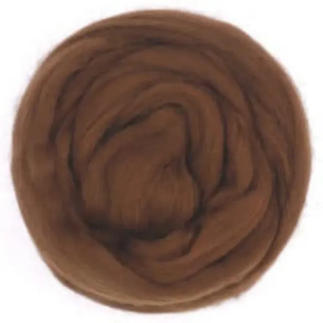 LTC-Leiden merino viltwol lontwol bruin 50 gram