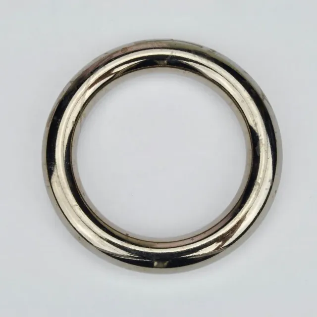 Leather House Ring metaal zwart 38mm gun metal