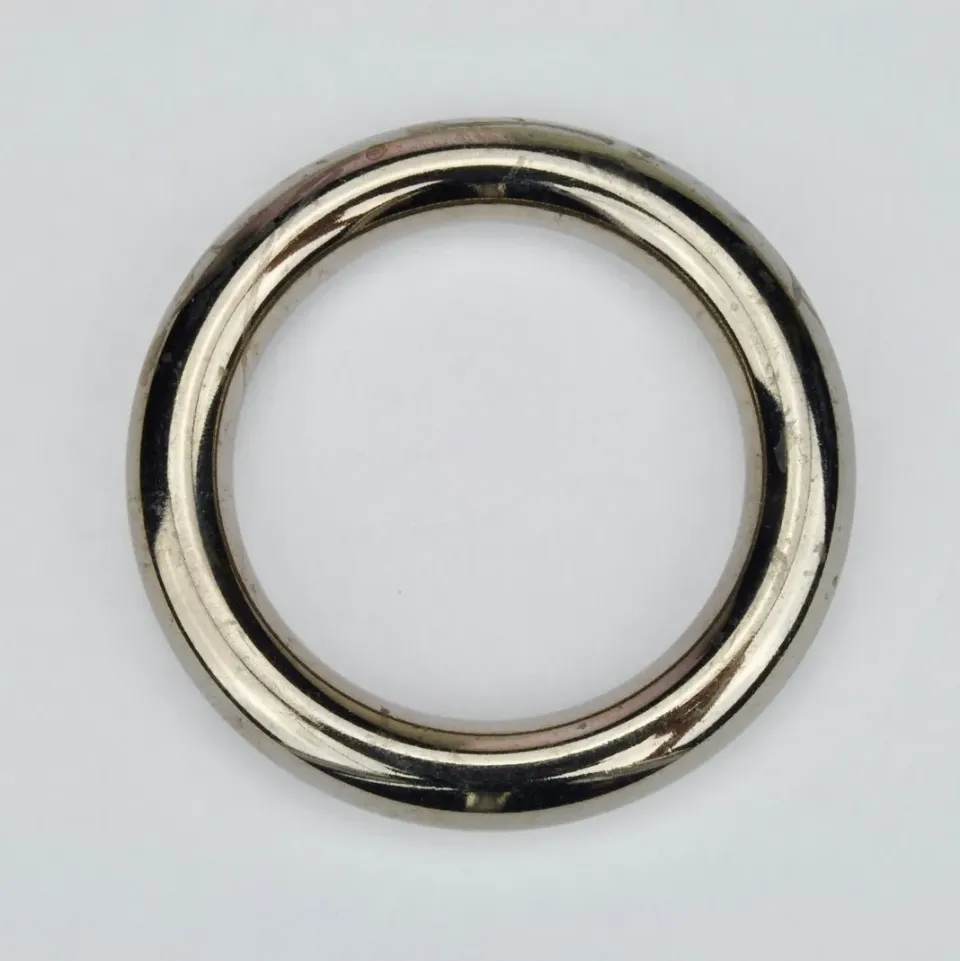 Leather House Ring metaal zwart 38mm gun metal