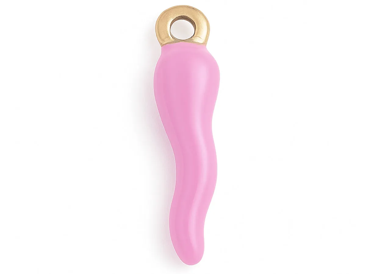 La Petite Epicerie bedel corno paars goud emaille 17,5mm