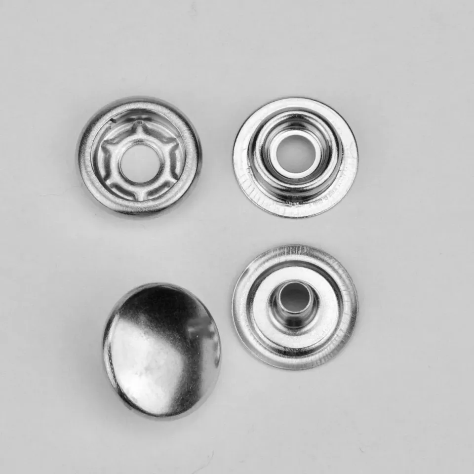 Leather House Drukker Silver 15 drukknopen 15 mm 10 stuks