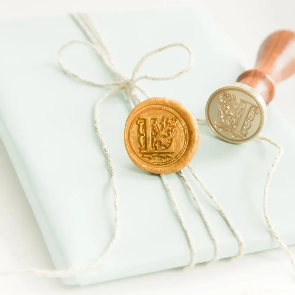 Jessy at Sea Letter L wax stempel 25 mm initiaal