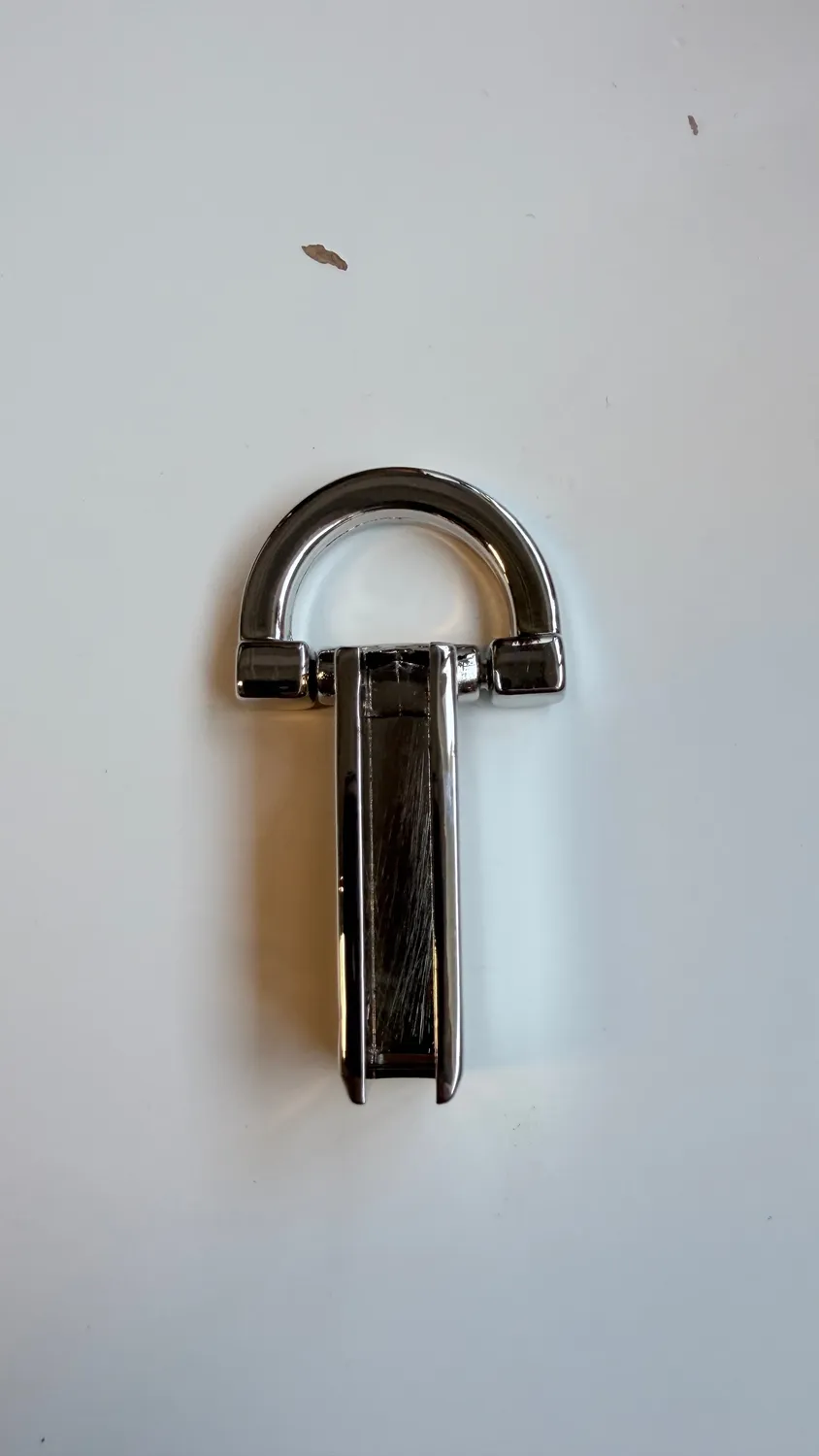 Leather House Handvatbevestiger Nikkel 12x30x8 mm