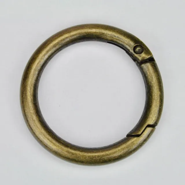 Leather House Brass Veerring Sluiting 35 mm Oudgoud