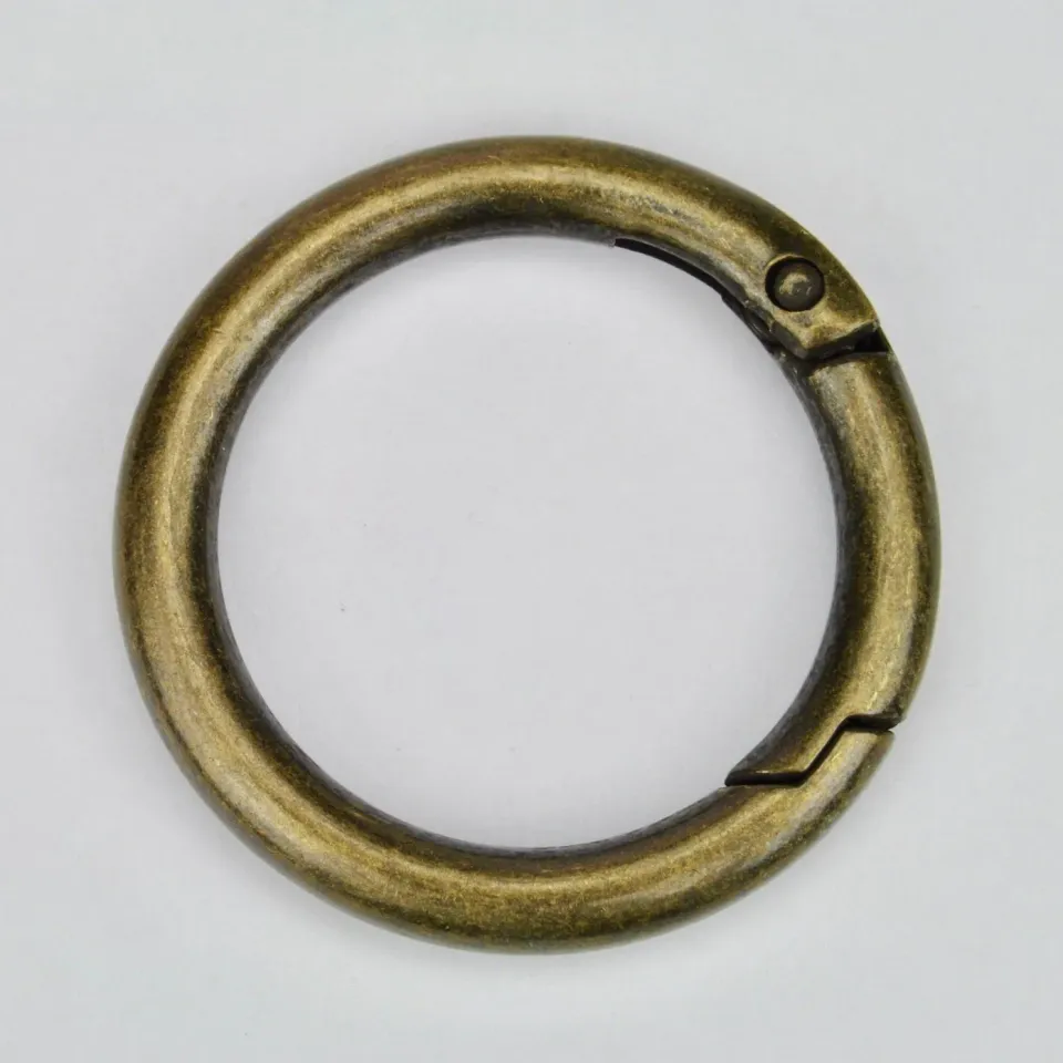 Leather House Brass Veerring Sluiting 35 mm Oudgoud
