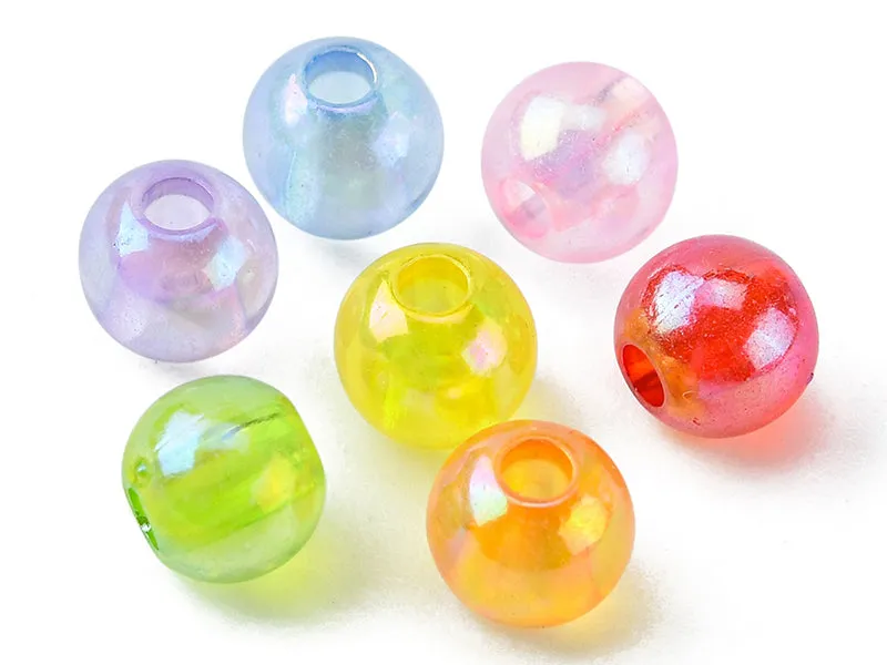 La Petite Epicerie Kralen 6 mm Rond Acryl Transparant 490 st