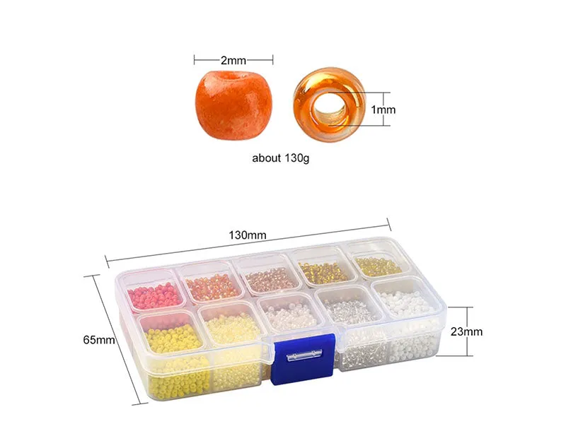 La Petite Epicerie rocailles kralen 2,5mm geel oranje 8500 stuks