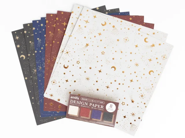 La Petite Epicerie designpapier scintillant 15x15 cm 8 vellen