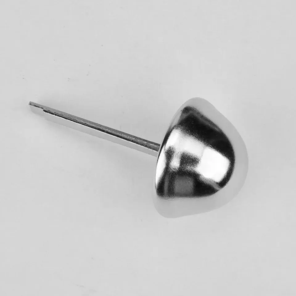 Leather House Voetje Splitpen Silver 18 mm nikkel