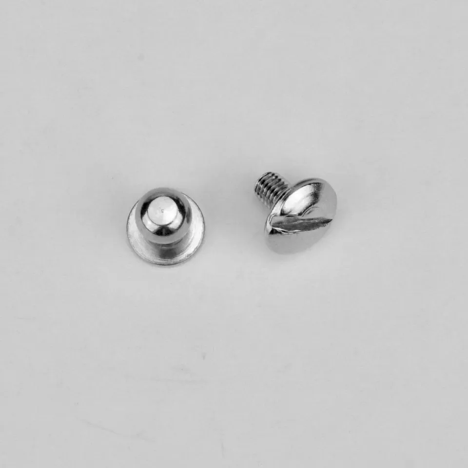 Leather House Geweerknop Silver 5 mm nikkel