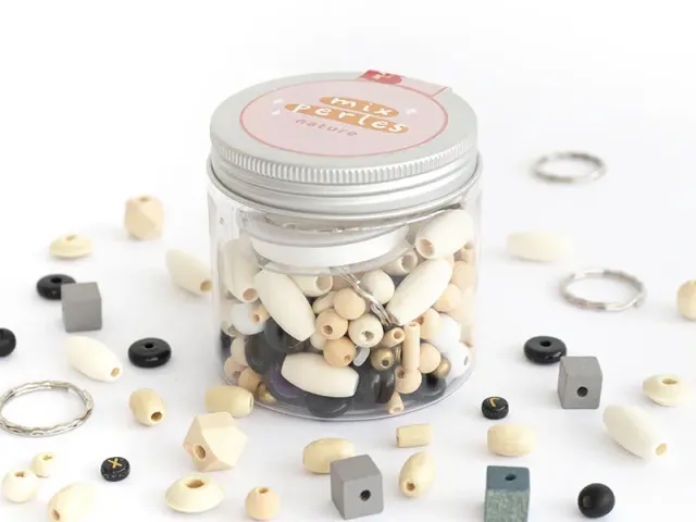 La Petite Epicerie Nature kralenmix pot met elastiek