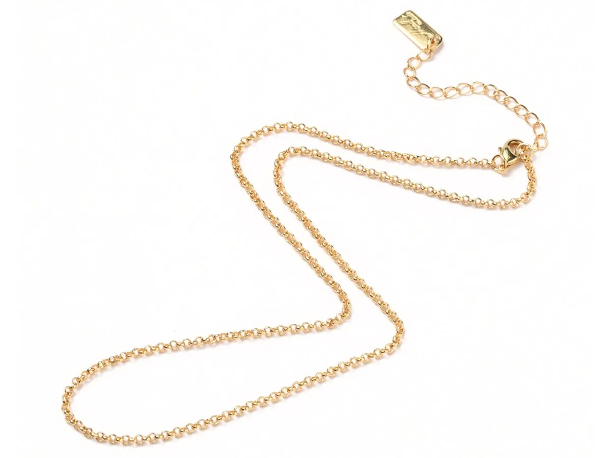 La Petite Epicerie rolo ketting messing goud 18k 39,7cm