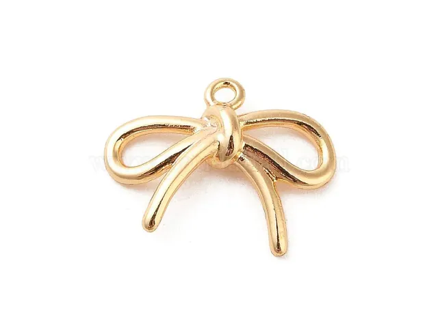 La Petite Epicerie Bedel strikje goud 14,5 mm messing 18K