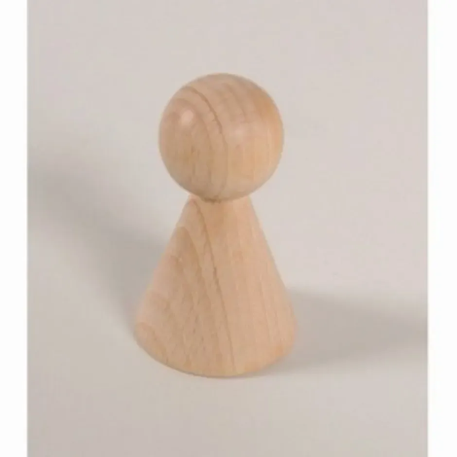 LTC-Leiden kegelpopje hout 70x42mm beuken