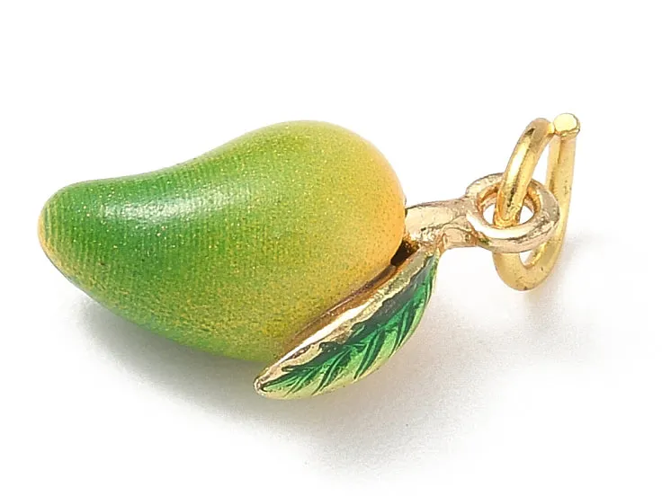 La Petite Epicerie bedel mango emaille goud 17 mm fruit