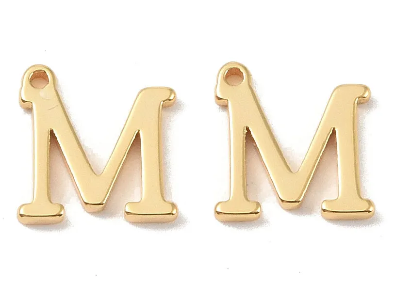 La Petite Epicerie bedel letter M goud verguld per stuk