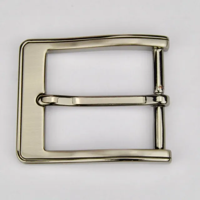 Leather House Gesp 35 mm zilver-zwart voor riemen