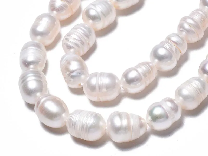 La Petite Epicerie Zoetwaterparels Rijstkorrel 10 mm kralen 20 stuks wit