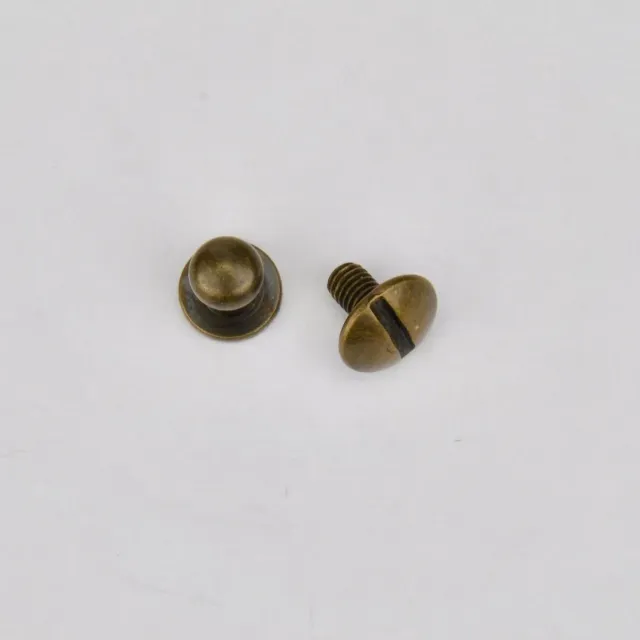 Habto Leather Brass Geweerknop 5 mm oudgoud