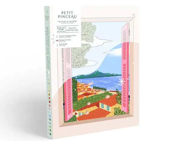 La Petite Epicerie Petit Pinceau schilderen op nummer Fenêtre ouverte sur Naples