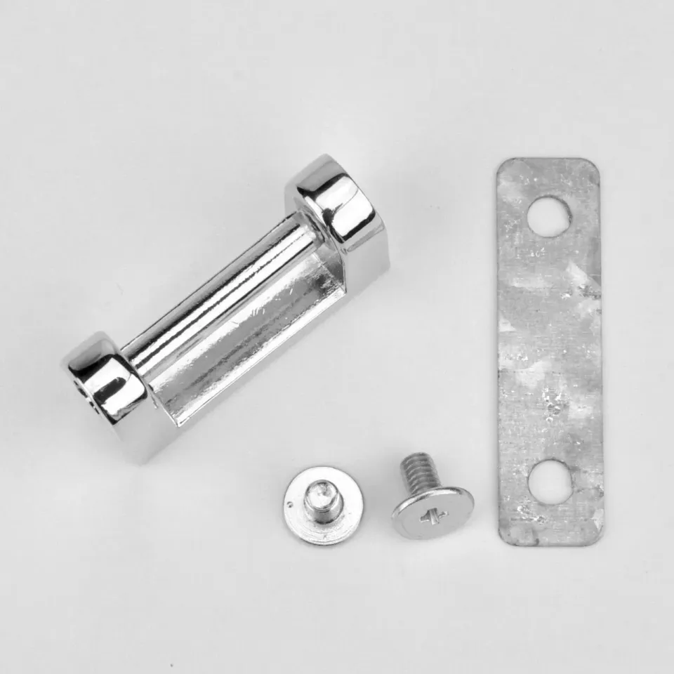 Leather House handvatbevestiger zilver 20 mm