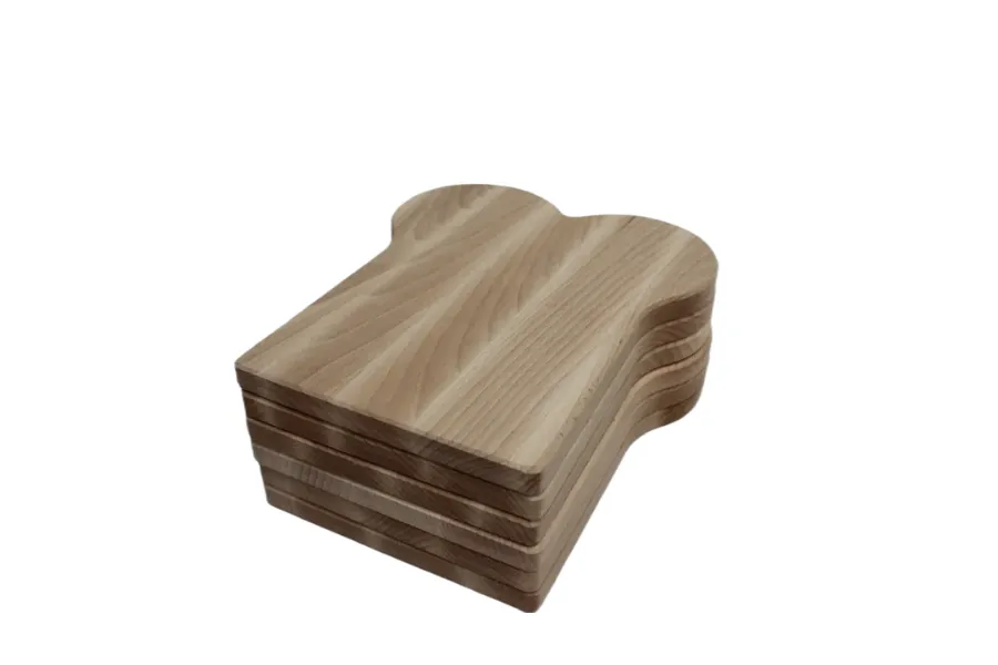 Astrid Brouwers snijplank boterham groot 25x16 cm beukenhout
