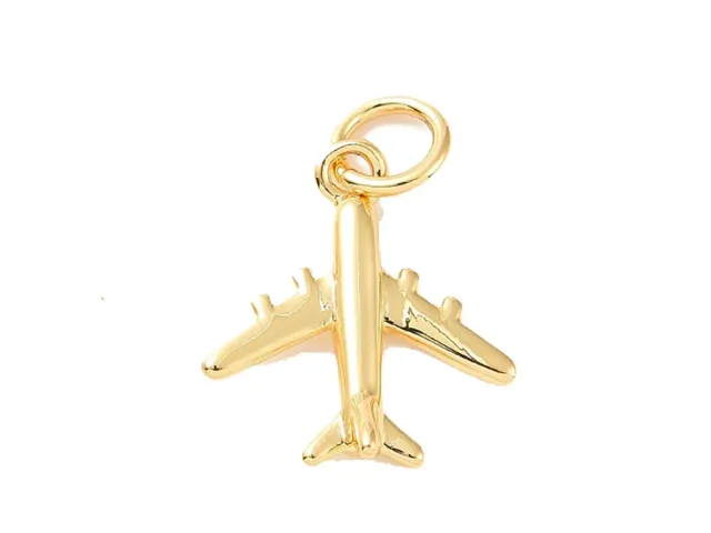La Petite Epicerie Vliegtuig bedel goud 14 mm