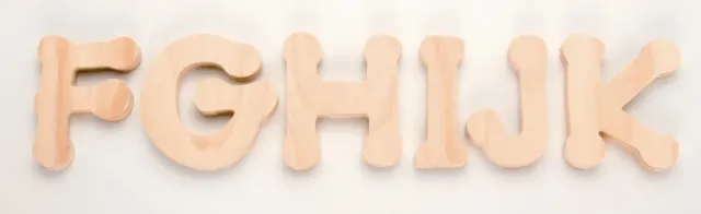 LTC-Leiden houten letter H 13 cm decoratieletter 15 mm