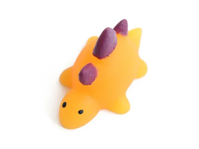 La Petite Epicerie Mini Stegosaurus Squishy paars-oranje zacht
