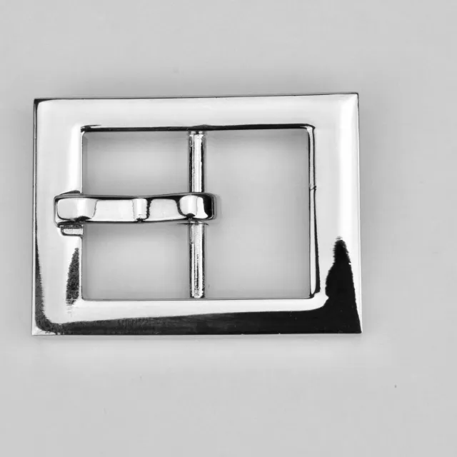 Leather House gesp zilver 20mm 31x42mm per stuk
