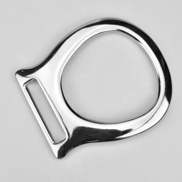 Leather House handvatbevestiger zilver 40 mm nikkel