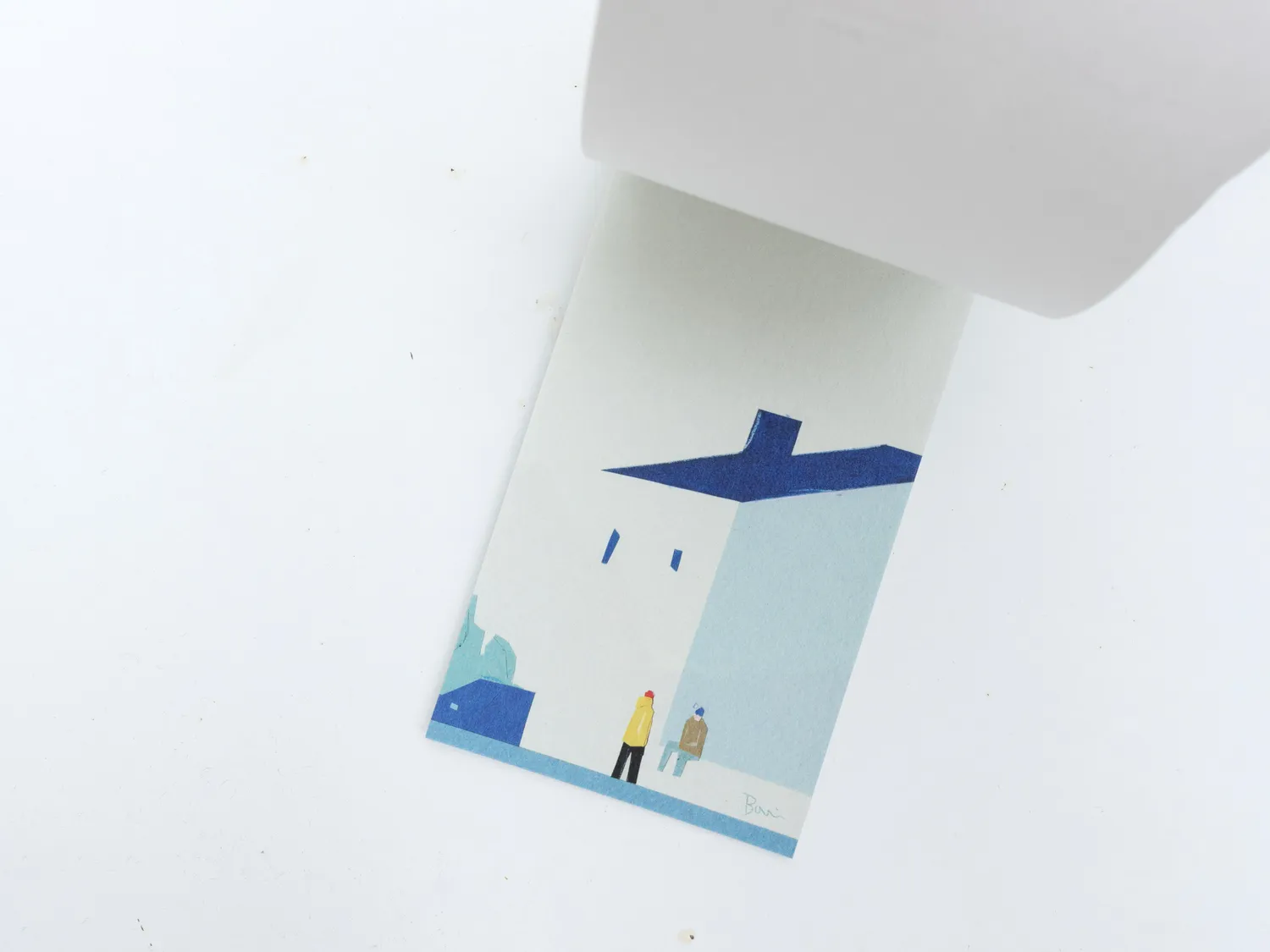 La Petite Epicerie Taku Bannai Story papierblok geïllustreerd