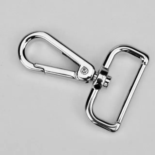 Leather House Musketonhaak Silver 25 mm 2-pack metaal