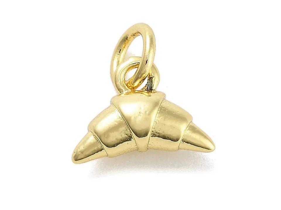 La Petite Epicerie croissant bedel goud 18k 7x10mm per stuk