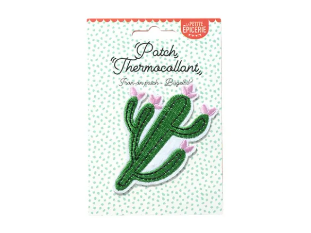 La Petite Epicerie strijkpatch cactus met bloemen