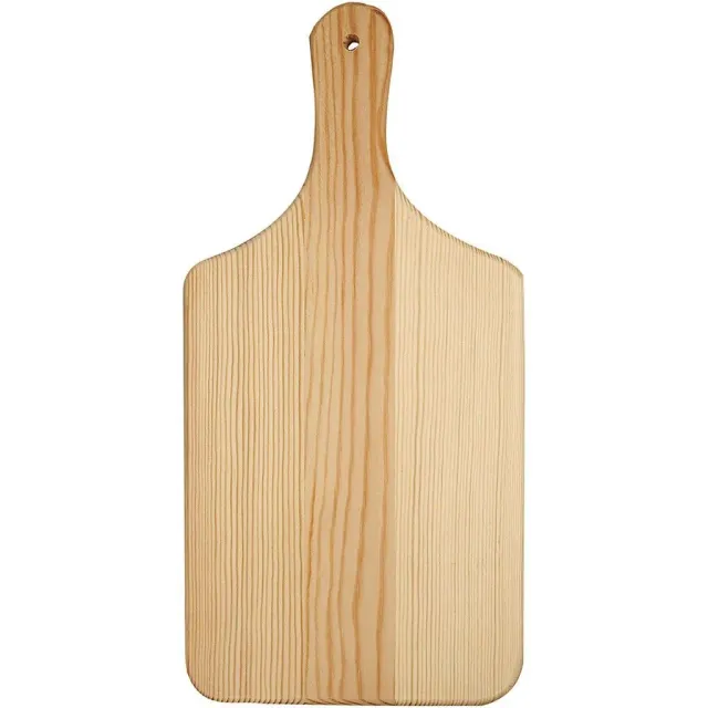 Bijounique Hapjes snijplank grenenhout 28x14 cm