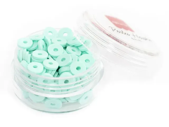 La Petite Epicerie Heishi kralen 6 mm doos 200 stuks blauw groen