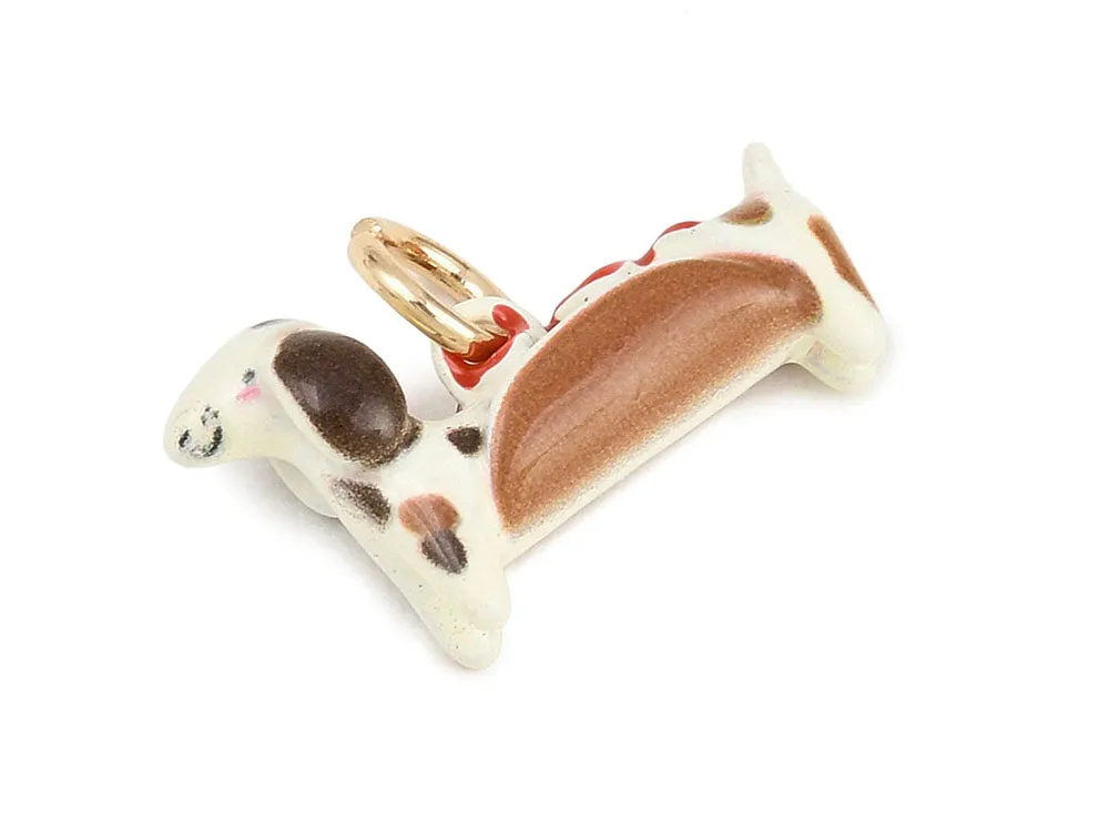 La Petite Epicerie Chien Hot Dog bedel goud-bruin 20 mm