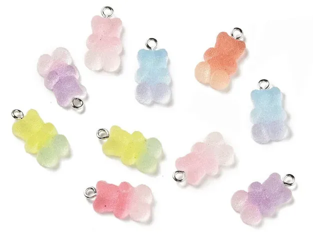 La Petite Epicerie Oursons bedels hars 20 mm multicolor 10 stuks