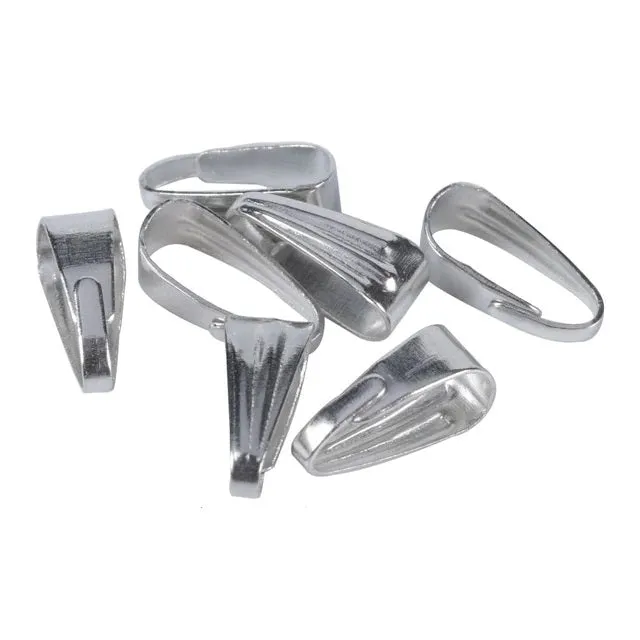 Bijounique Bails hangerbevestiging 8 mm 5 stuks zilver