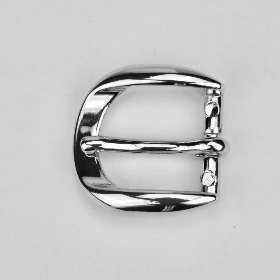Leather House Buckle gesp silver 20 mm