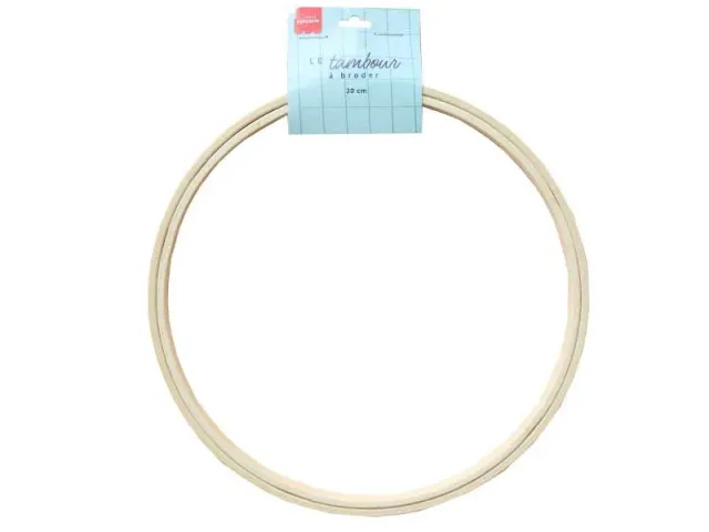 La Petite Epicerie Borduurring beige 20 cm kunststof